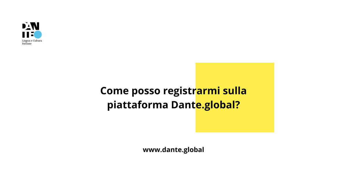 Registrazione dante.global