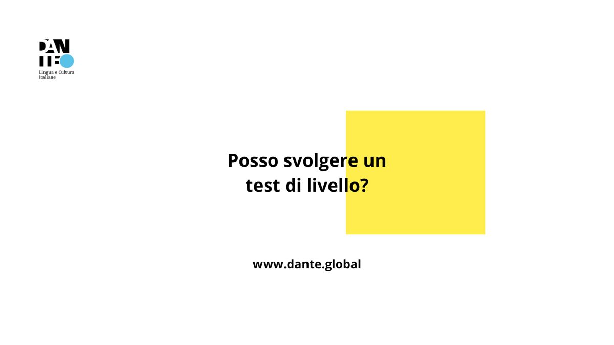 test di livello dante.global