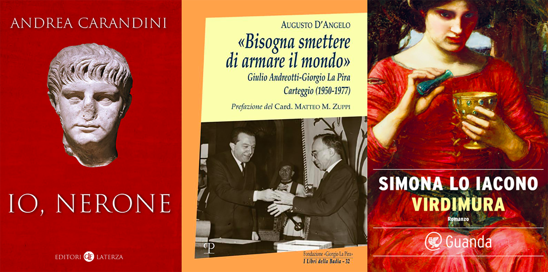 I libri della settimana: Carandini, D'Angelo, Lo Iacono