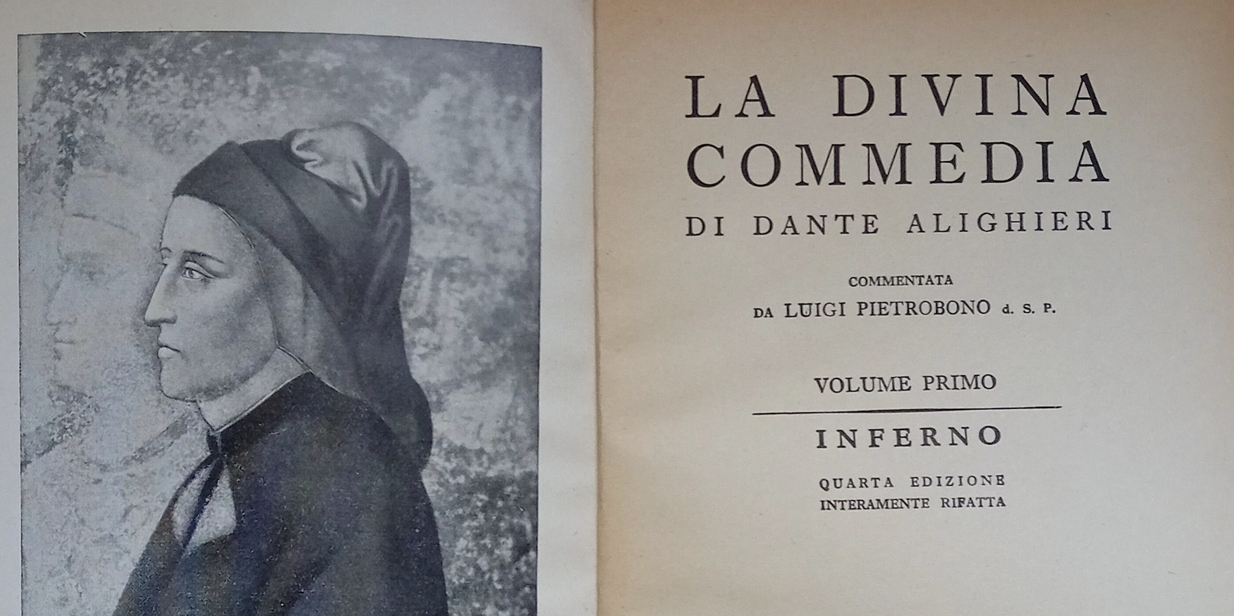 La Divina Commedia commentata da padre Luigi Pietrobono
