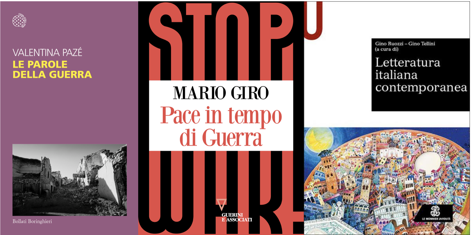 I libri della settimana: Pazè, Giro, Ruozzi/Tellini