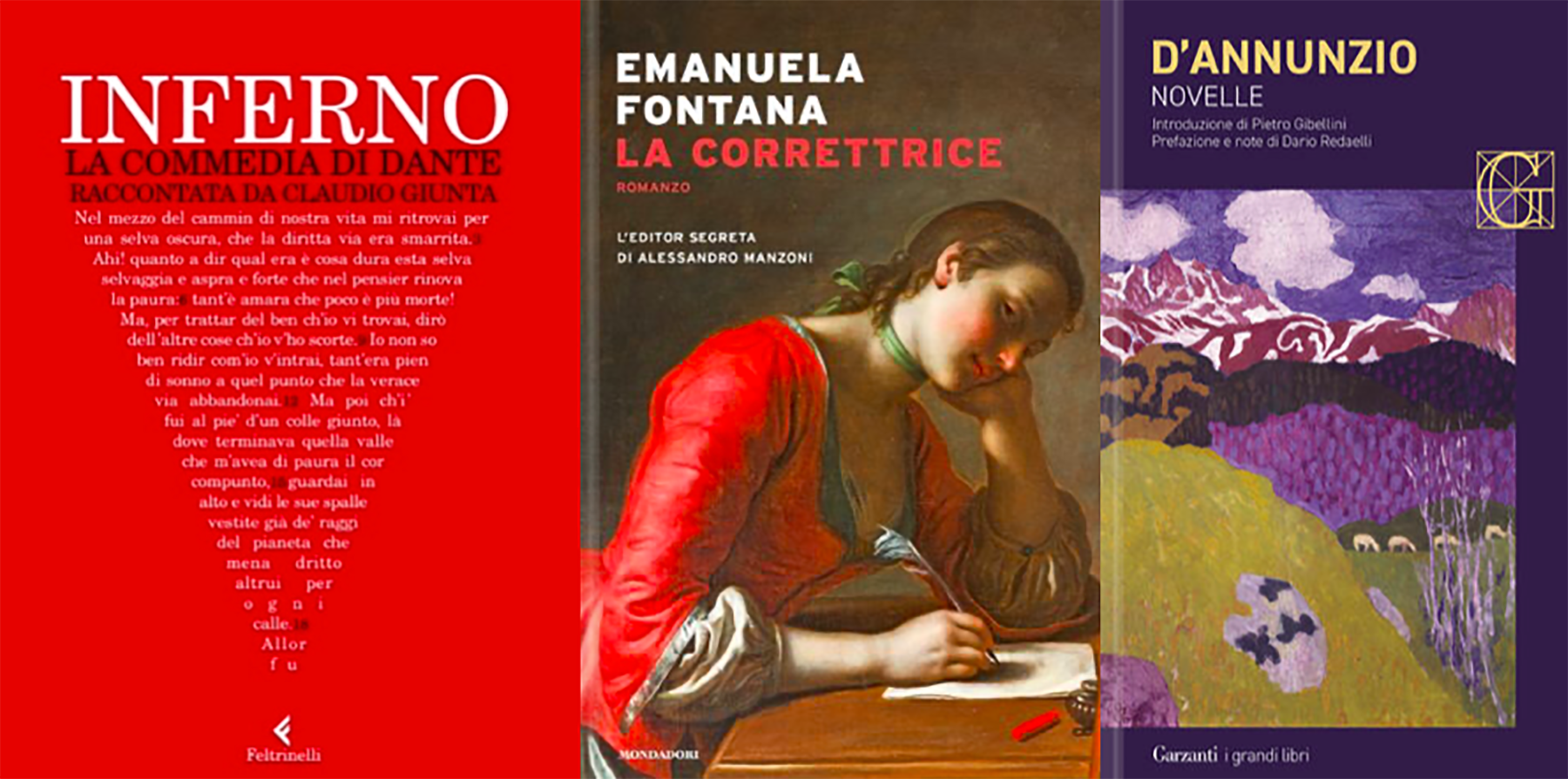 I libri della settimana: Giunta, Fontana, D'Annunzio