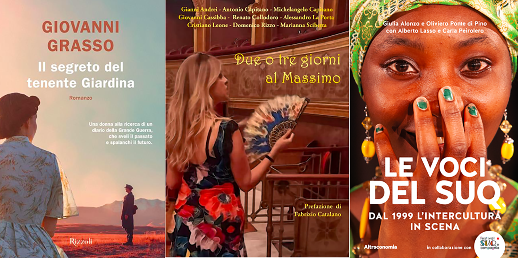 I libri della settimana: Grasso, Capitano, SUQ Teatro del Dialogo