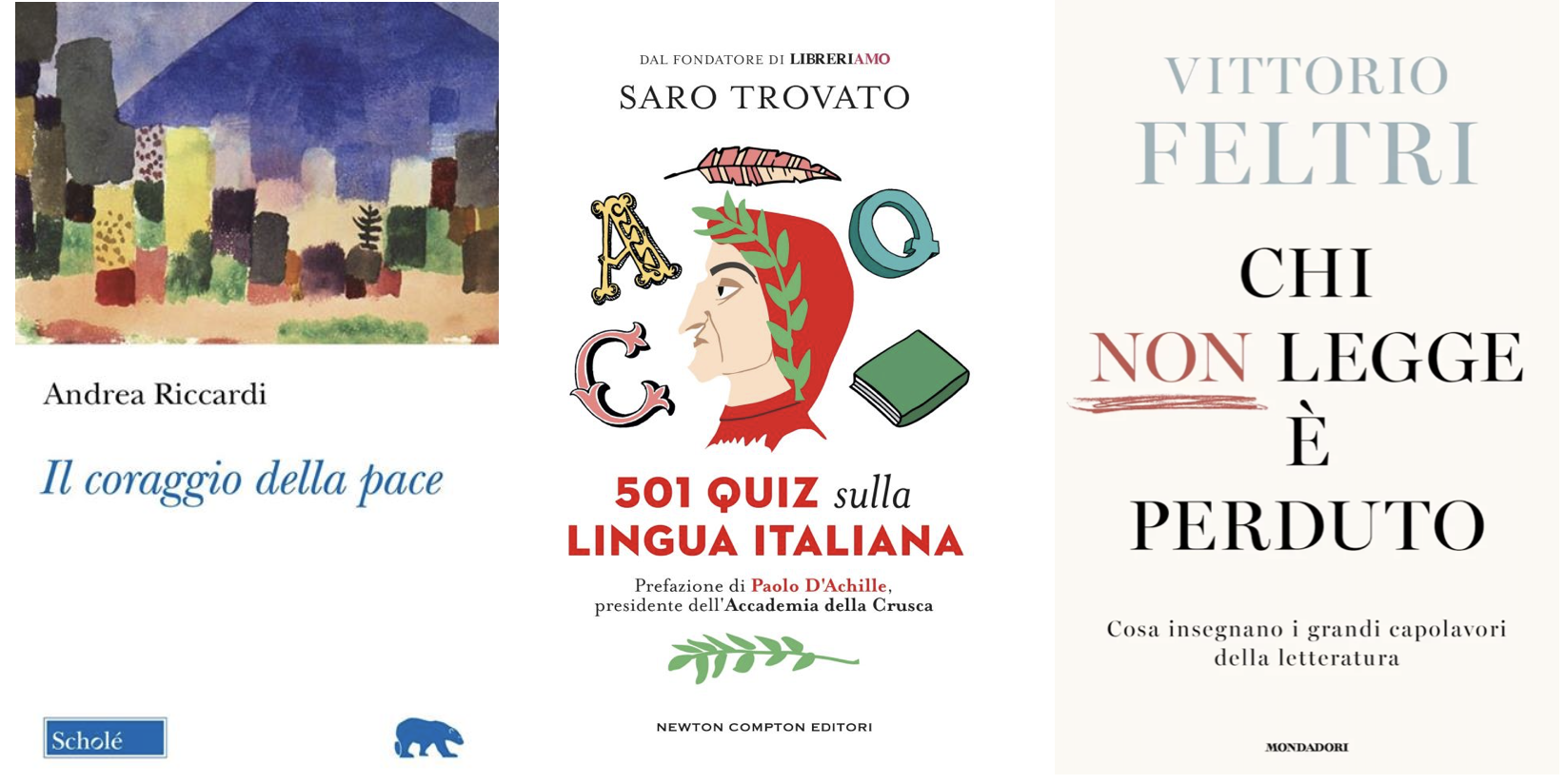 I libri della settimana: Riccardi, Trovato, Feltri